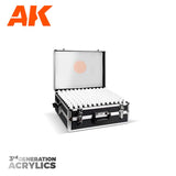 AK Interactive Briefcase 236 Colors Acrylic Paint Set 3rd Generation
