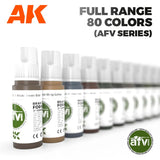 AK Interactive AFV Series: Briefcase 80 Colors Acrylic Paint Set 3rd Generation