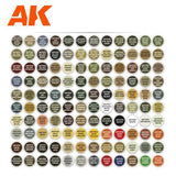 AK Interactive Briefcase 120 AFV Colours Acrylic Paint Set 3rd Generation