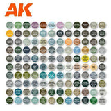 AK Interactive Briefcase 120 Aircraft Colours Acrylic Paint Set 3rd Generation