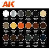 AK Interactive Signature Set: Total Chipping - Kristof Pulinckx Acrylic Paint Set 3rd Generation