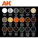 AK Interactive Signature Set: Total Chipping - Kristof Pulinckx Acrylic Paint Set 3rd Generation