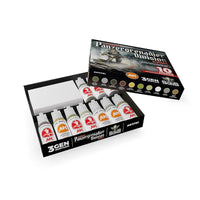AK Interactive Wargame Starter Set: German Panzergrenadier Division Europe - (10 Colors + Exclusive Figure German Machine Gunner)