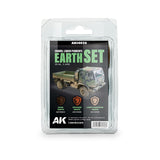 AK Interactive - Liquid Pigment: Earth Set