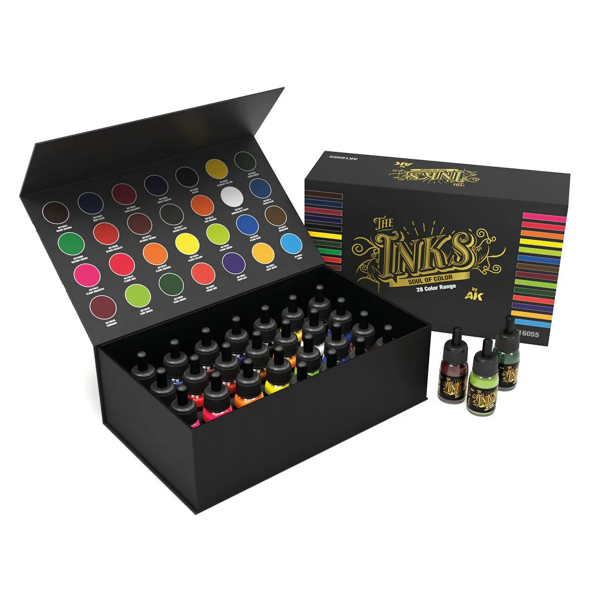 AK Interactive The INKS Special Box Full Range Set (28 Colors X 30 ml)