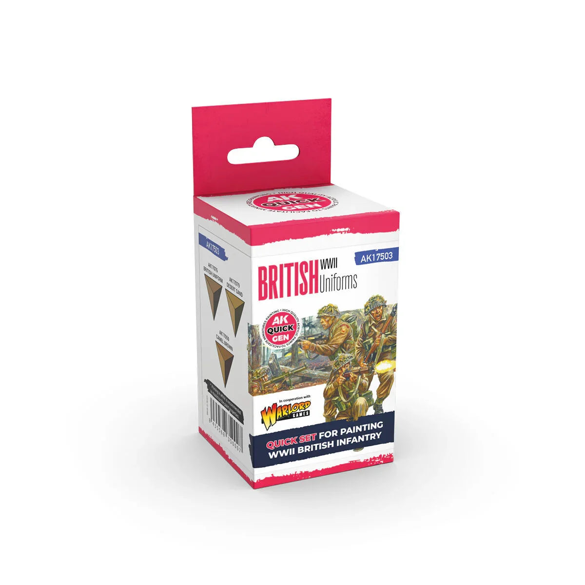 AK Interactive Quick Gen: British Uniforms Acrylic Paint Set (3 Colours)