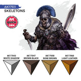 AK Interactive Quick Gen: Skeletons Acrylic Paint Set (4 Colours)