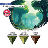 AK Interactive Quick Gen: Forest & Jungle Acrylic Paint Set (3 Colours)