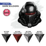 AK Interactive Quick Gen: Dark Soldiers Acrylic Paint Set (4 Colours)