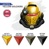 AK Interactive Quick Gen: Yellow Soldiers Acrylic Paint Set (4 Colours)
