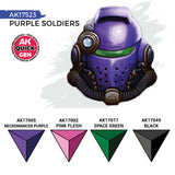 AK Interactive Quick Gen: Purple Soldiers Acrylic Paint Set (4 Colours)