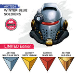 AK Interactive Quick Gen: Winter Blue Soldiers Acrylic Paint Set (4 Colours)