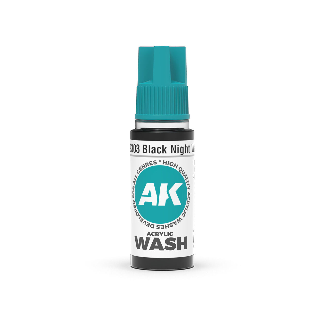 AK Interactive Acrylic Wash: Black Night Wash 18ml