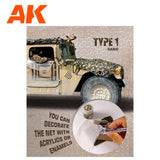 AK Interactive - Regular Camouflage Net Type 1 Sand