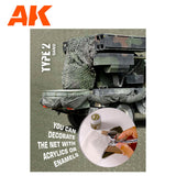 AK Interactive - Regular Camouflage Net Type 2 Brown