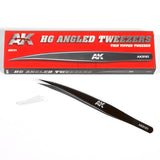 AK Interactive - Hg Angled Tweezers 01 (Thin Tipped)