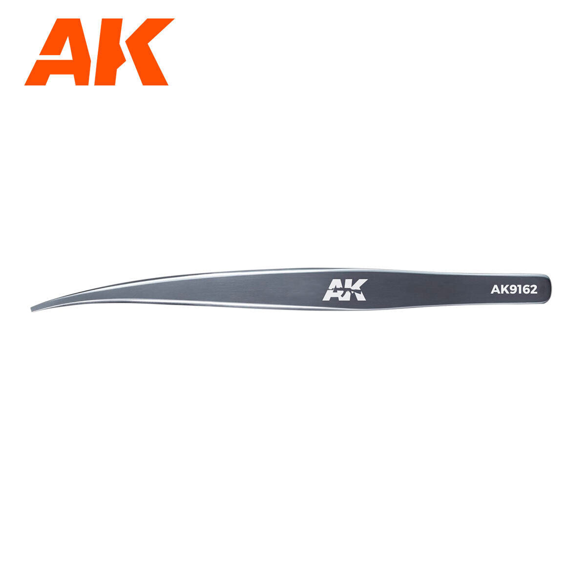 AK Interactive - Hg Angled Tweezers 02 (Flat-End)