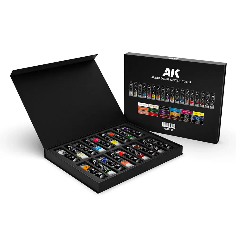 AK Interactive - Artist Dense Acrylic Deluxe Edition Box Full Range