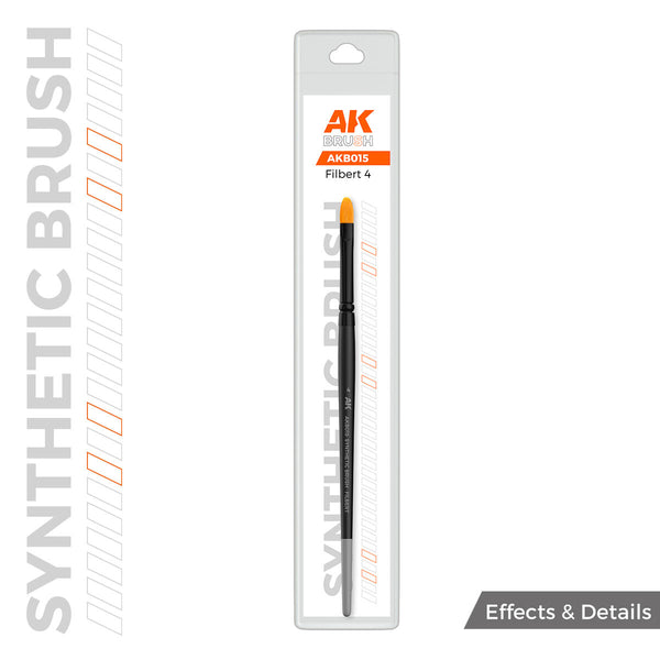 AK Interactive Synthetic Brush - Filbert 4