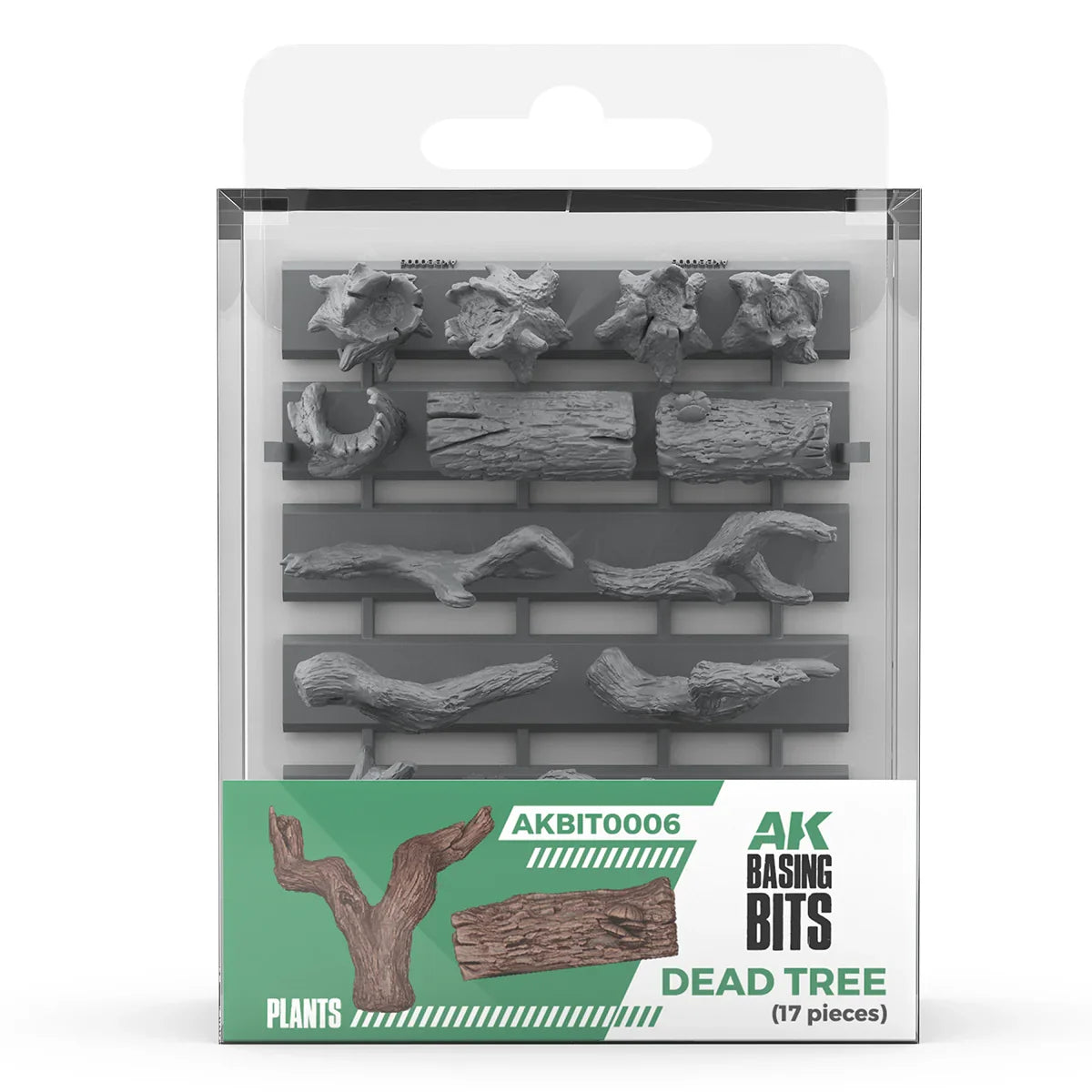 AK Interactive - Basing Bits - Dead Tree Basing (17 Pieces)