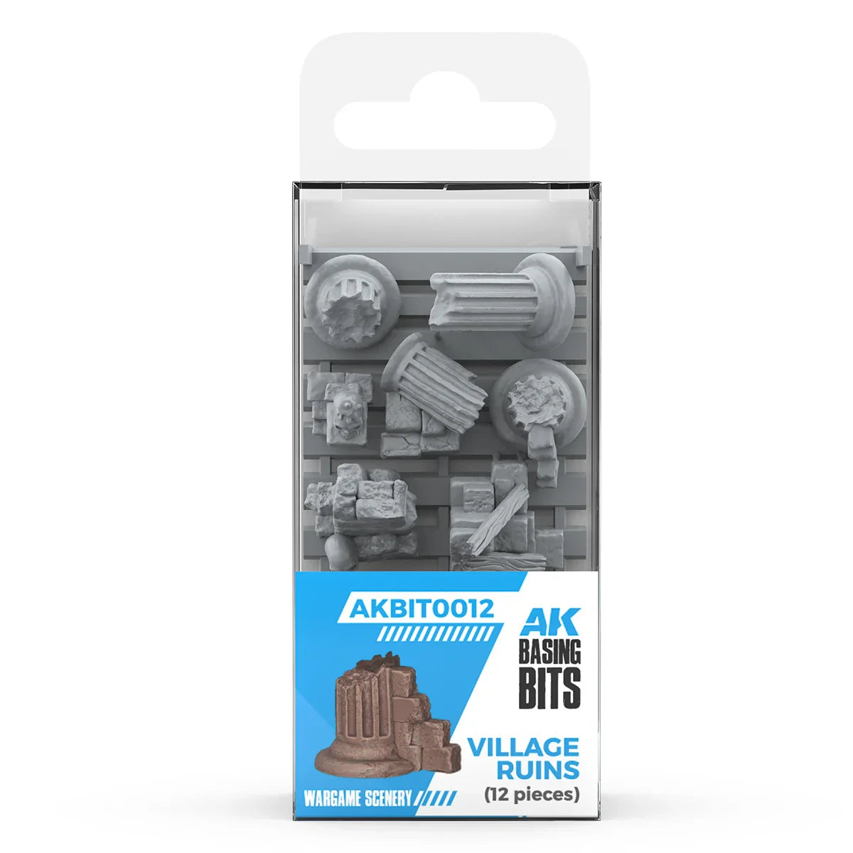 AK Interactive - Basing Bits - Village Ruins (12 Pieces)