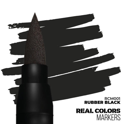 AK Interactive Real Colors Markers: Rubber Black - Acrylic Paint Marker