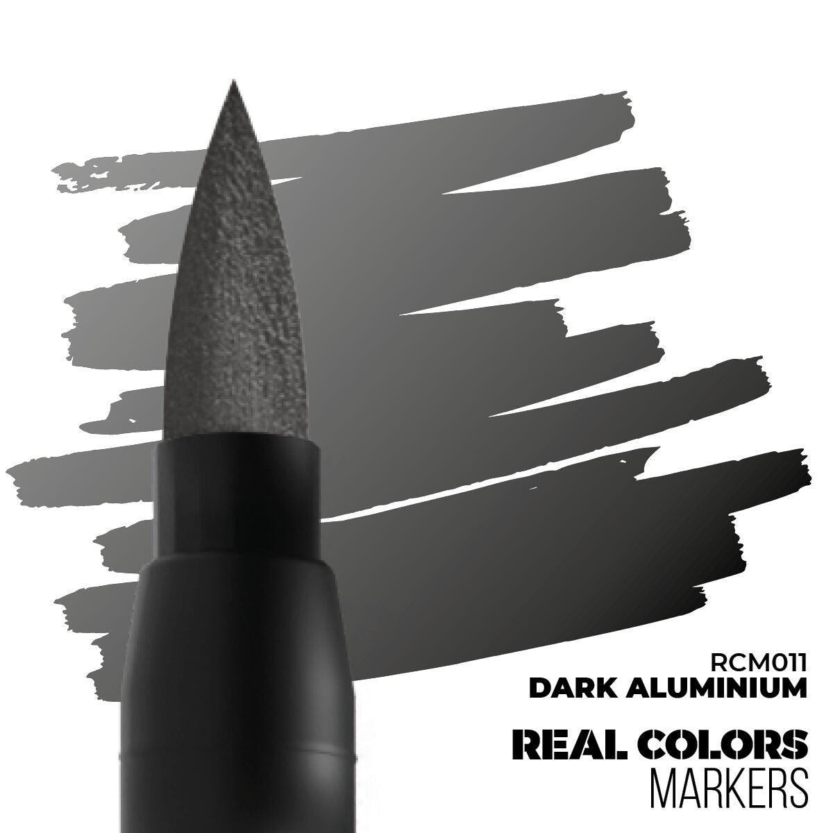 AK Interactive Real Colors Markers: Dark Aluminium - Acrylic Paint Marker