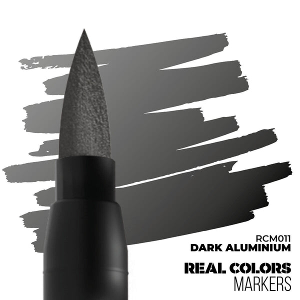 AK Interactive Real Colors Markers: Dark Aluminium - Acrylic Paint Marker