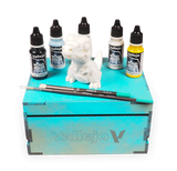 Vallejo Model Colour Karonkids Velociraptor - Paint Set with Resin Figure - Pre-Order