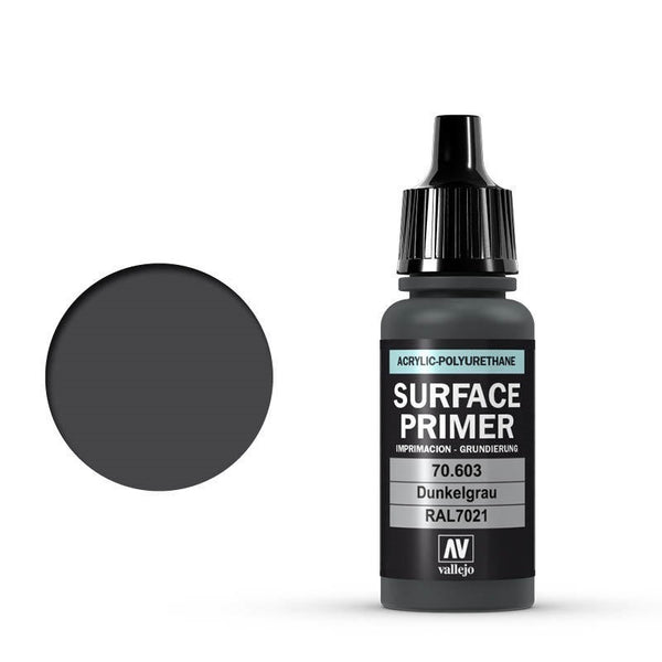 Vallejo Surface Primer: German Panzer Grey RAL7021 - 17ml