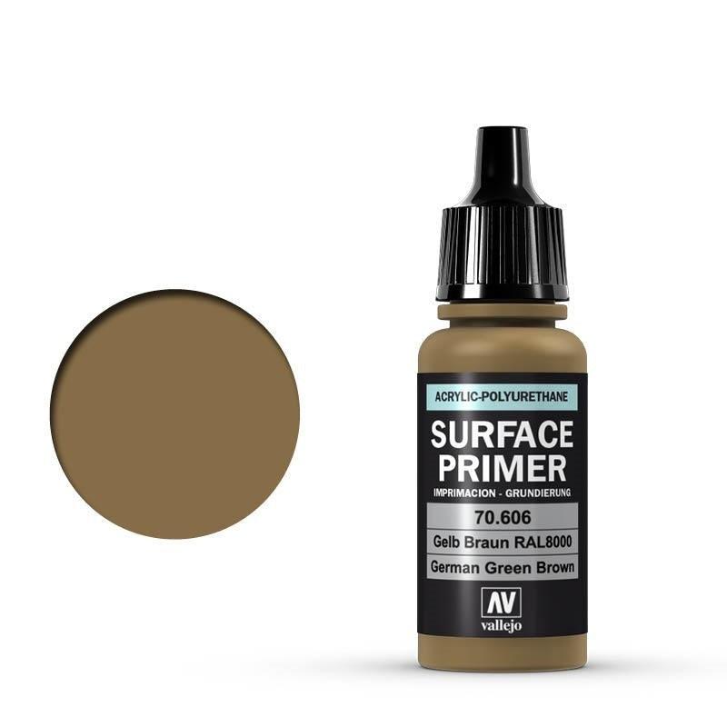 Vallejo Surface Primer: German Green Brown RAL8000 - 17 m