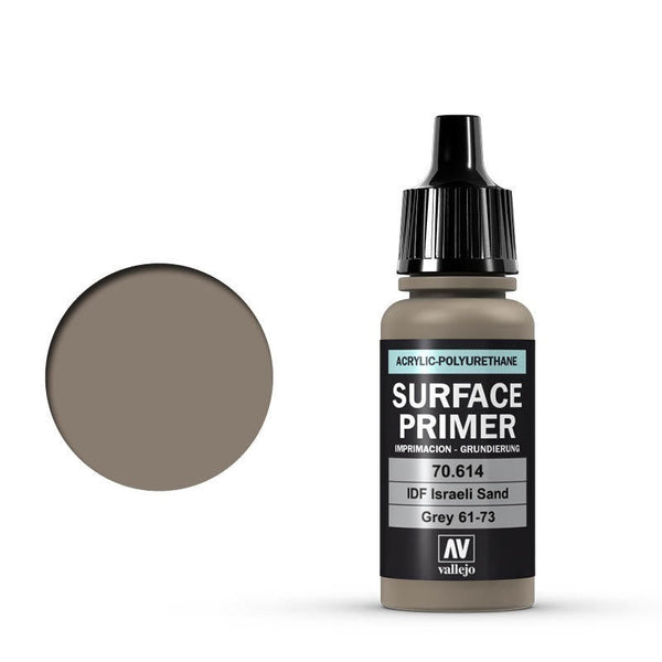 Vallejo Surface Primer: IDF Israeli Sand Grey (61-73) - 17ml