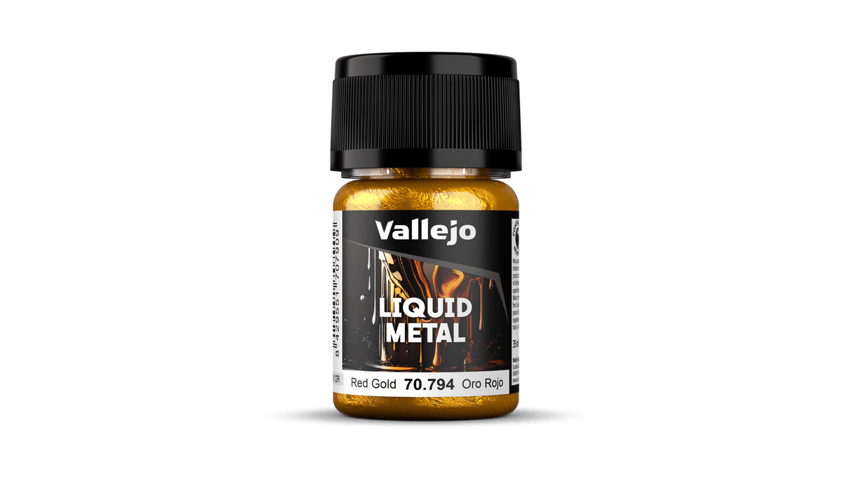 Vallejo 70794 Model Color Metallic Red Gold (Alcohol Base) 35 ml Acrylic Paint
