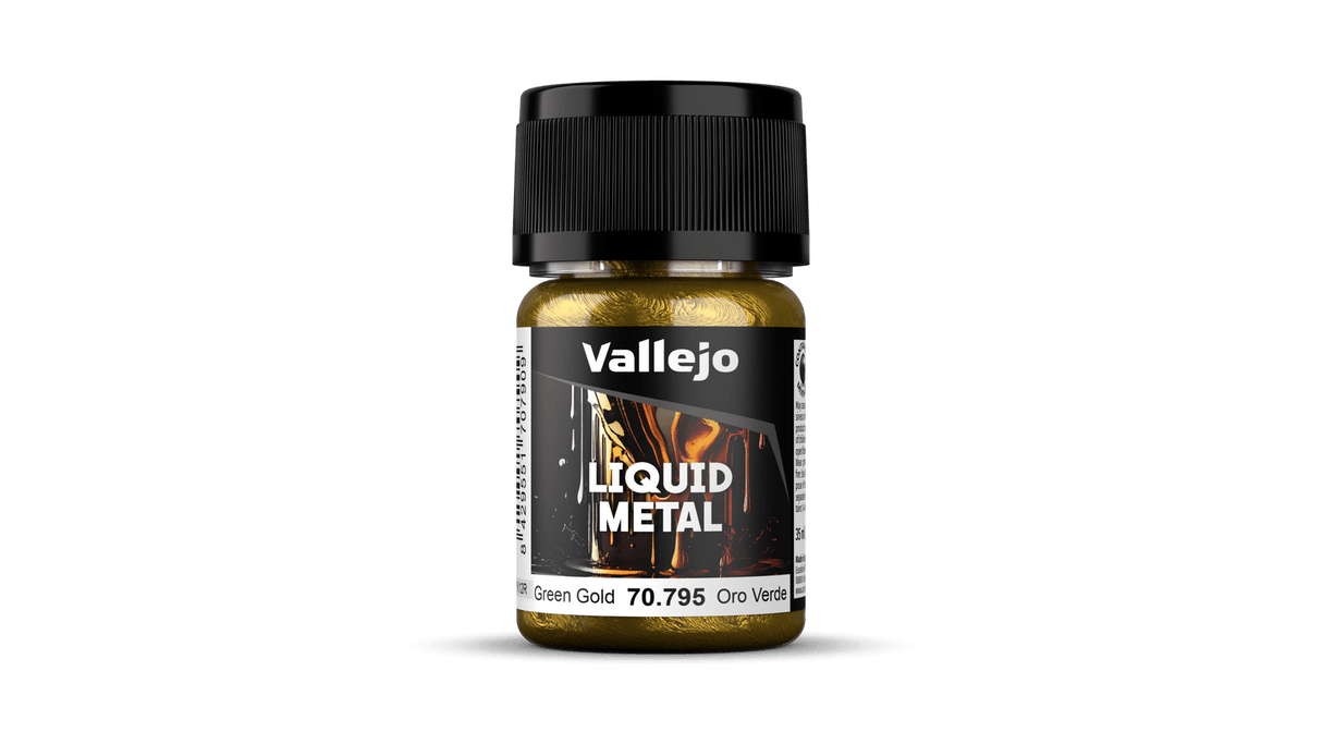 Vallejo 70795 Model Color Metallic Green Gold (Alcohol Base) 35 ml Acrylic Paint