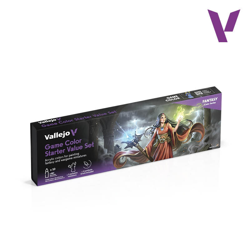 Vallejo Game Colour: Starter Value 10 Colour Acrylic Paint Set - Pre-Order