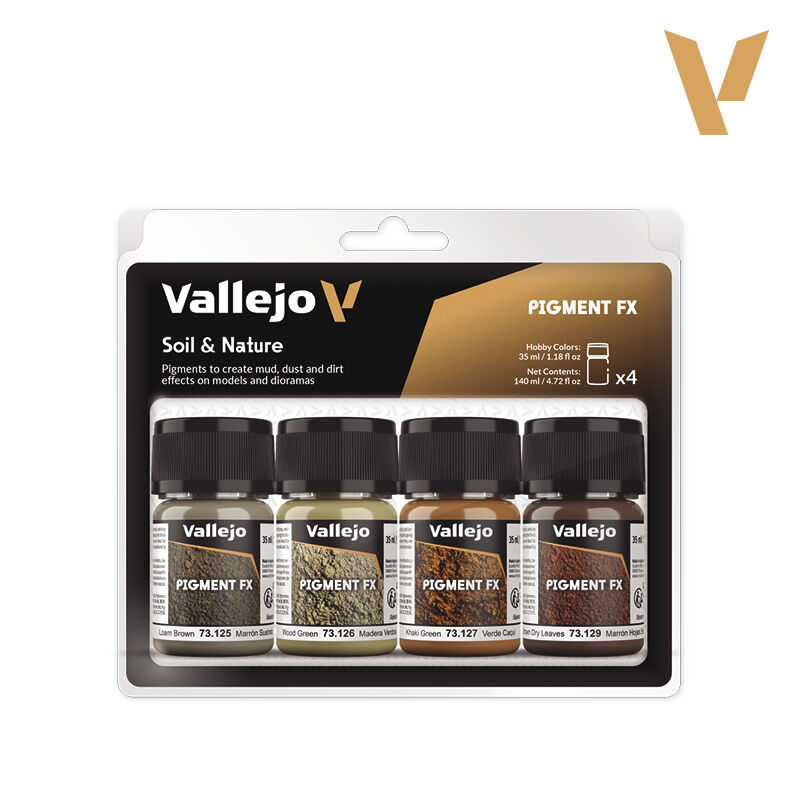 Vallejo Pigment FX: Soil & Nature 4 Colour Set - Pre-Order