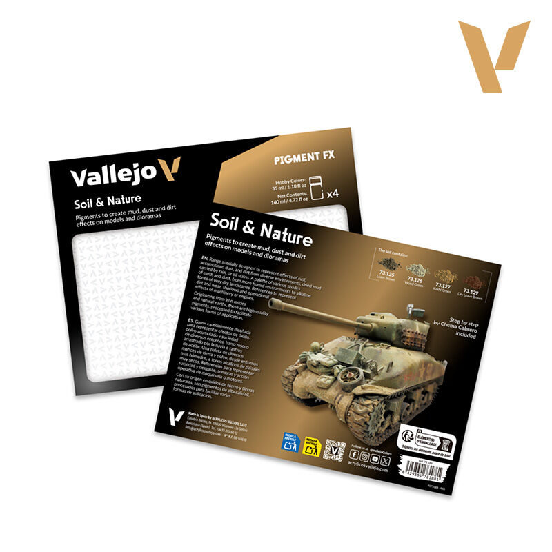 Vallejo Pigment FX: Soil & Nature 4 Colour Set - Pre-Order