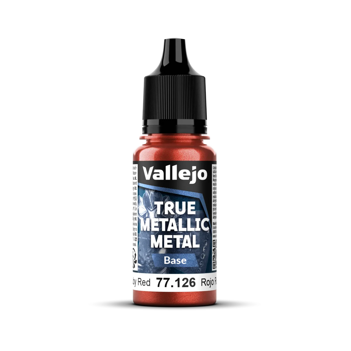 Vallejo True Metallic Metal: Base - Ruby Red 18 ml