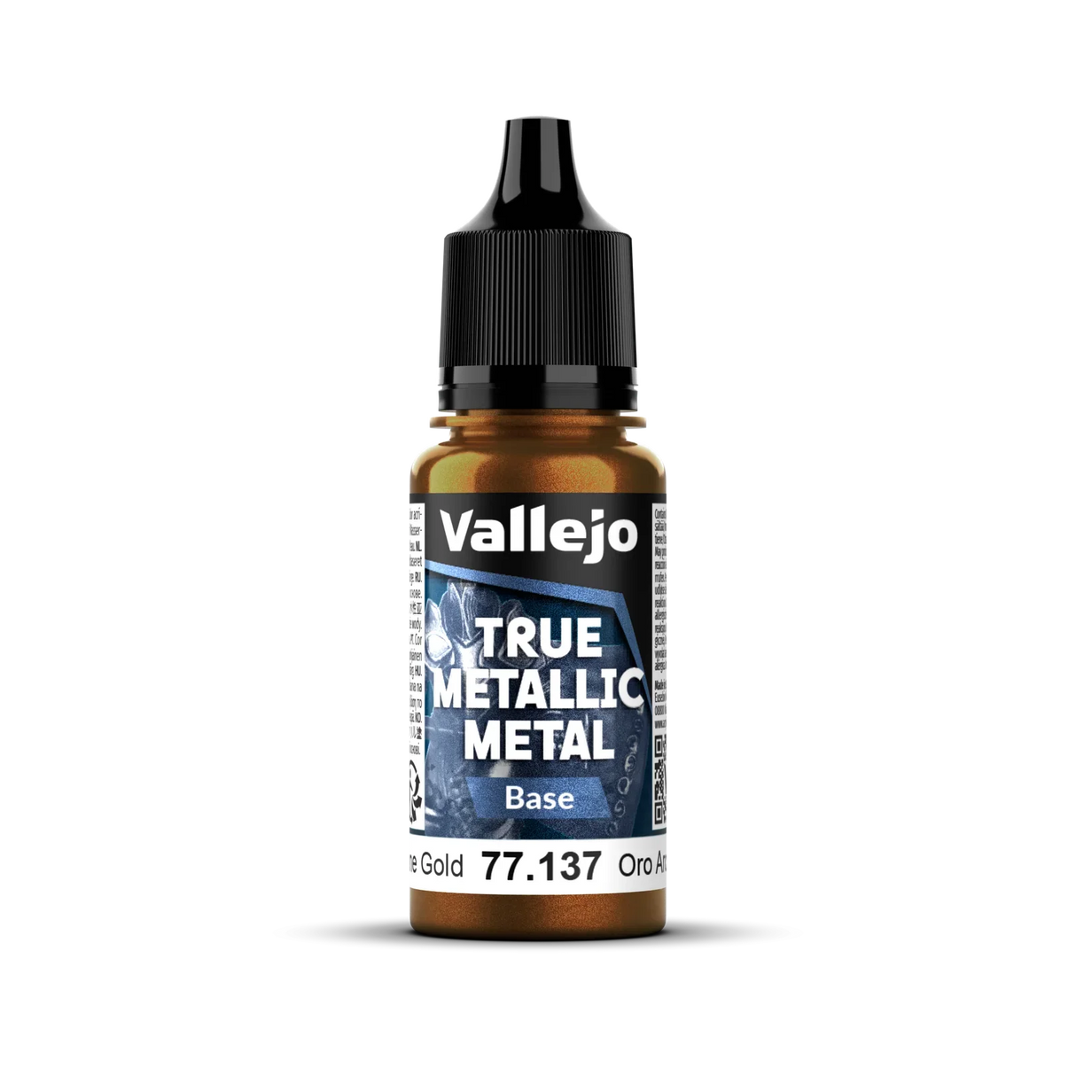 Vallejo True Metallic Metal: Base - Arcane Gold 18 ml