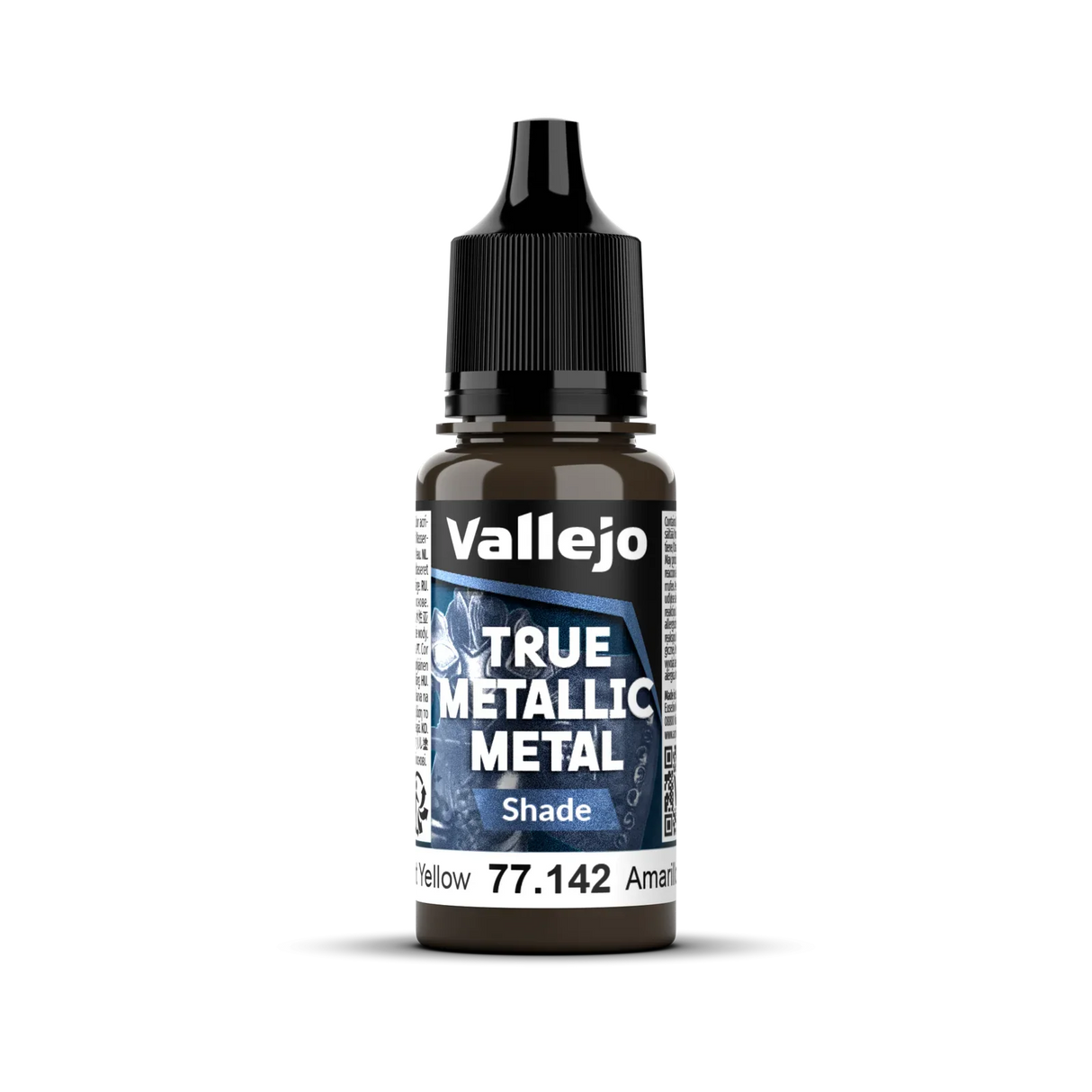 Vallejo True Metallic Metal: Shade - Radiant Yellow 18 ml