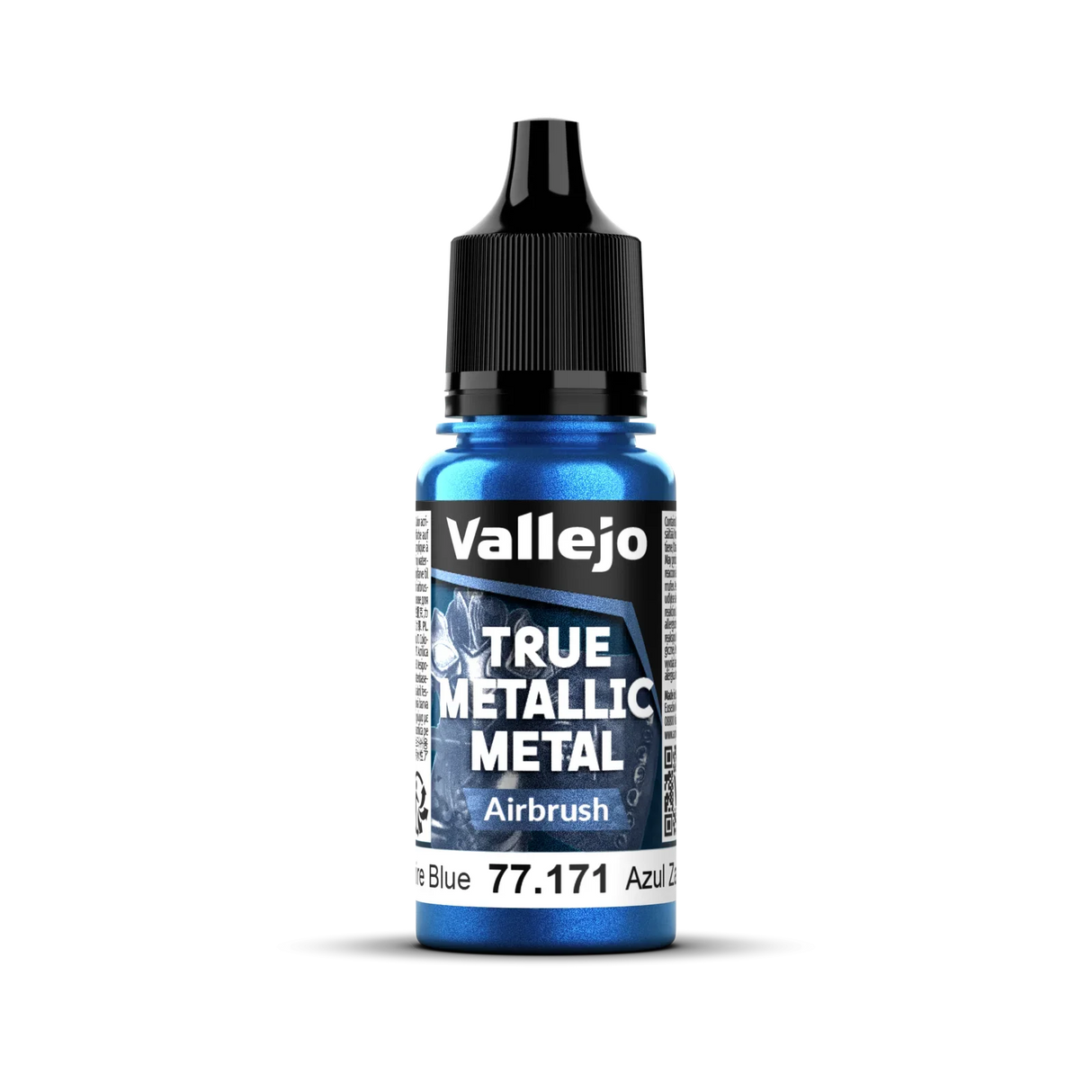 Vallejo True Metallic Metal: Airbrush - Sapphire Blue 18 ml