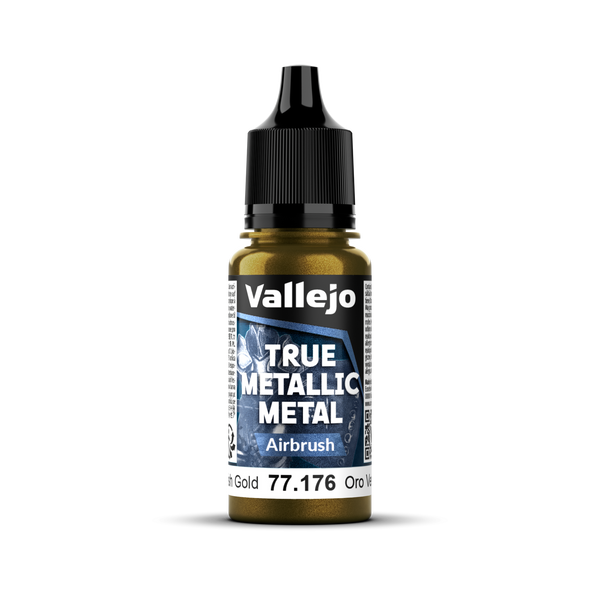 Vallejo True Metallic Metal: Airbrush - Greenish Gold 18 ml