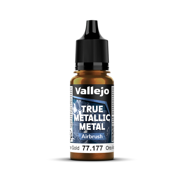 Vallejo True Metallic Metal: Airbrush - Arcane Gold 18 ml