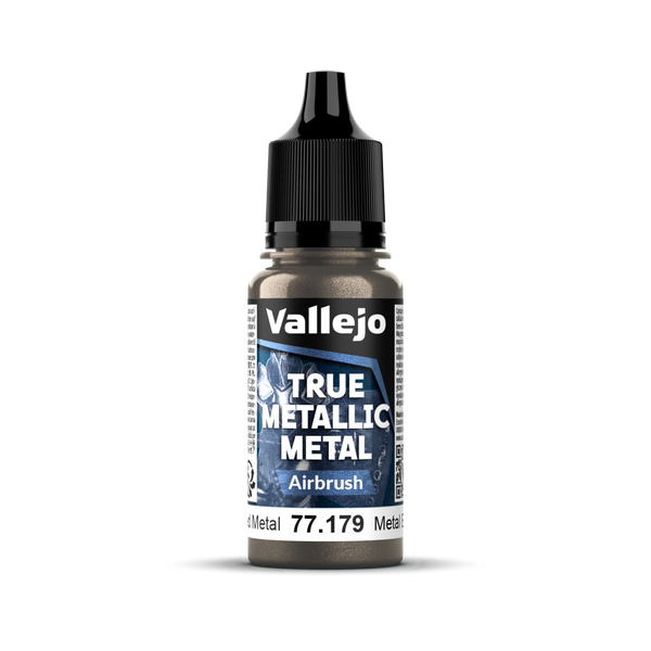 Vallejo True Metallic Metal: Airbrush - Aged Metal 18 ml