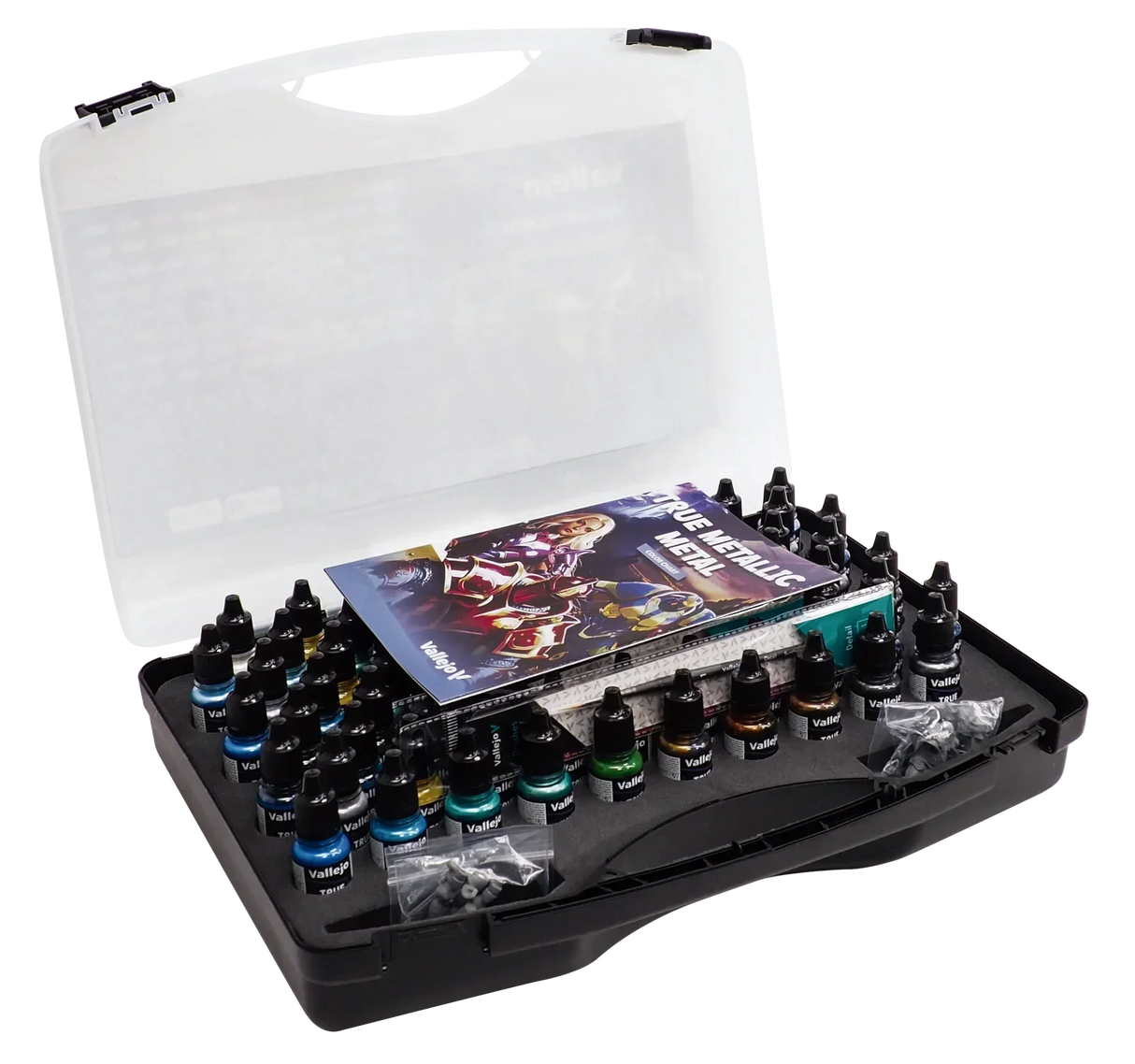 Vallejo True Metallic Metal Case - 80 Colour Paint Set