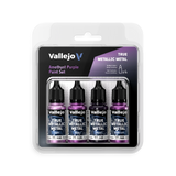 Vallejo True Metallic Metal Amethyst Purple - 4 Colour Paint Set