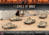 Flames of War: British: Valentine Armoured Troop (Plastic)