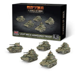 Flames of War: British: Vickers Light Mk VI Troop (x5, Plastic)