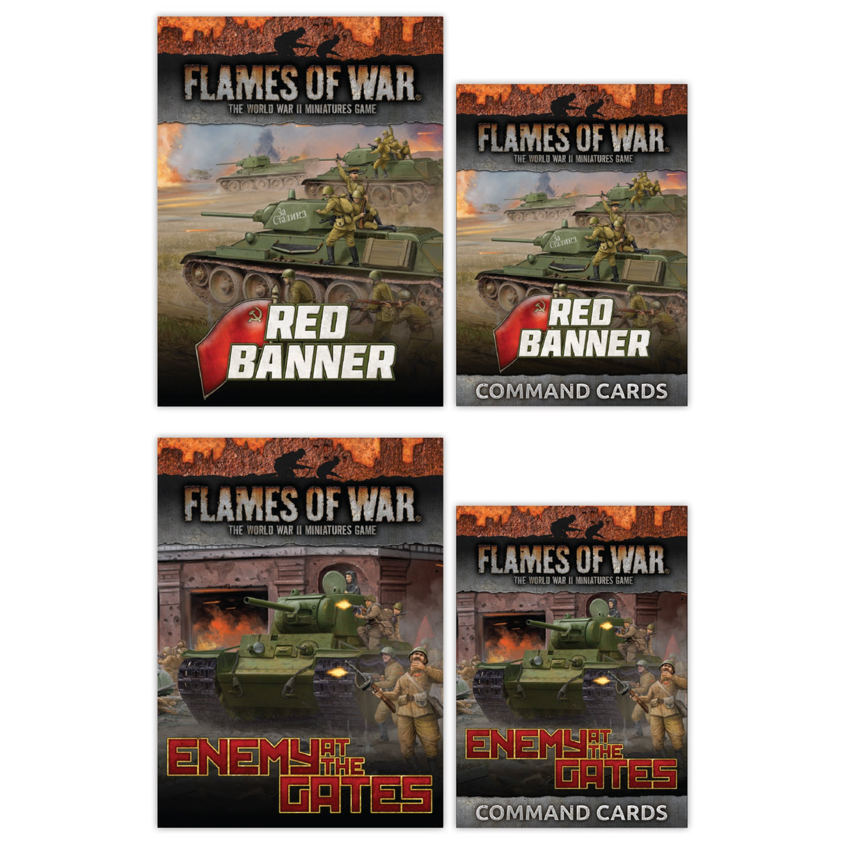 Flames of War: Soviet Eastern Front Unit & Command Cards Bundle