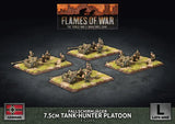 Flames of War: German: Fallschirmjager 7.5cm Tank Hunter Platoon (x4 Plastic)